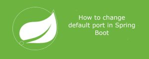 Changing Default Port In Spring Boot - Refactorizando