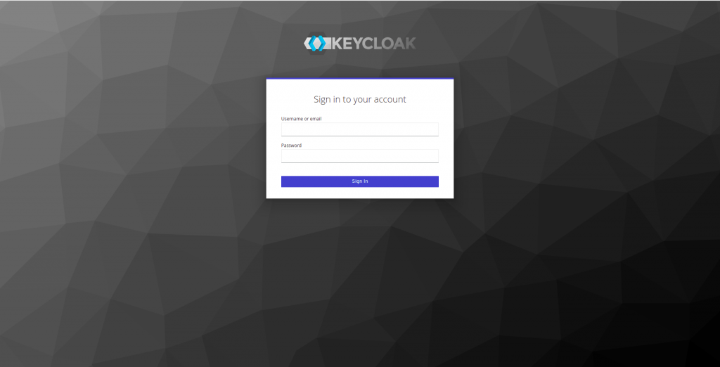 Pantalla Login Keycloak | Integración de keycloak con Spring Boot