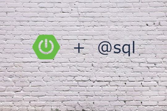 springboot with @sql